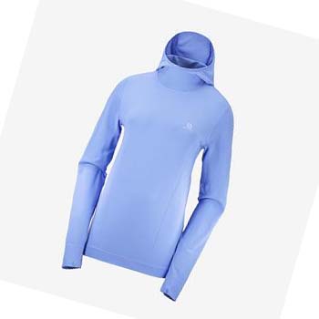 Sudadera Con Capucha Salomon ESSENTIAL SEAMLESS Mujer Azules | MX 2530FDN